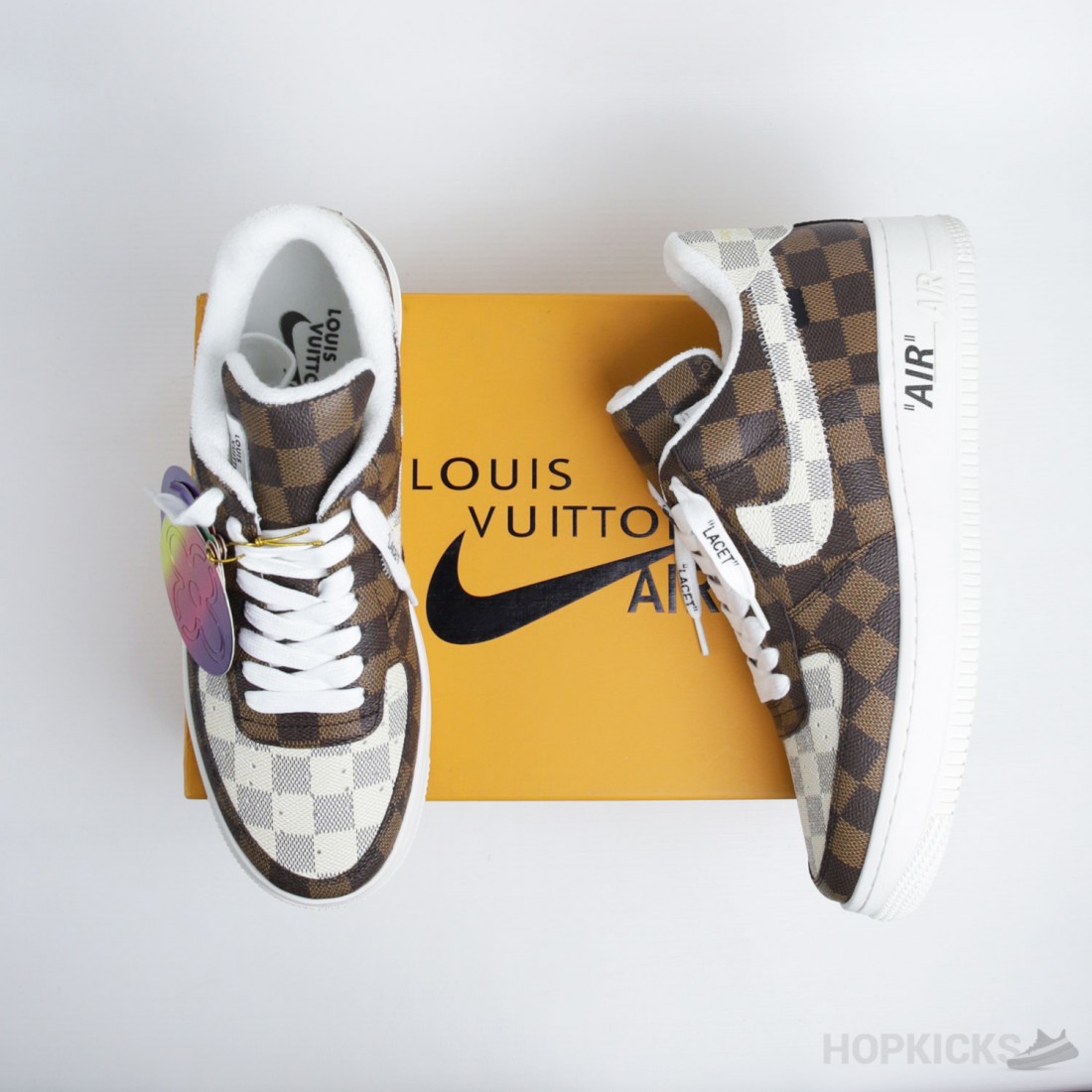 Air Force Low Louis Vuitton Monogram Brown Damier Azur